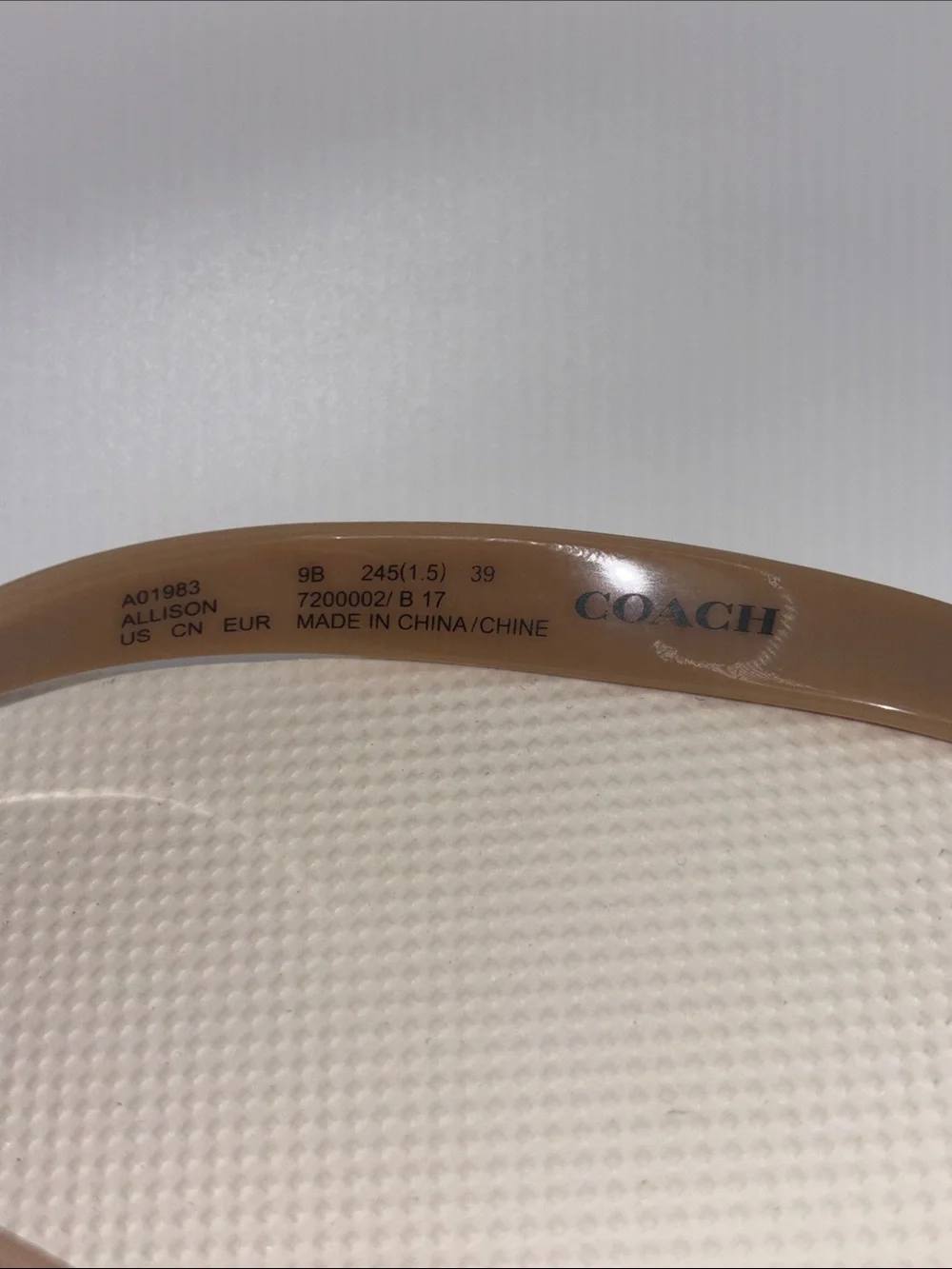 Coach Thong Sandals with Silver Logo Accent
